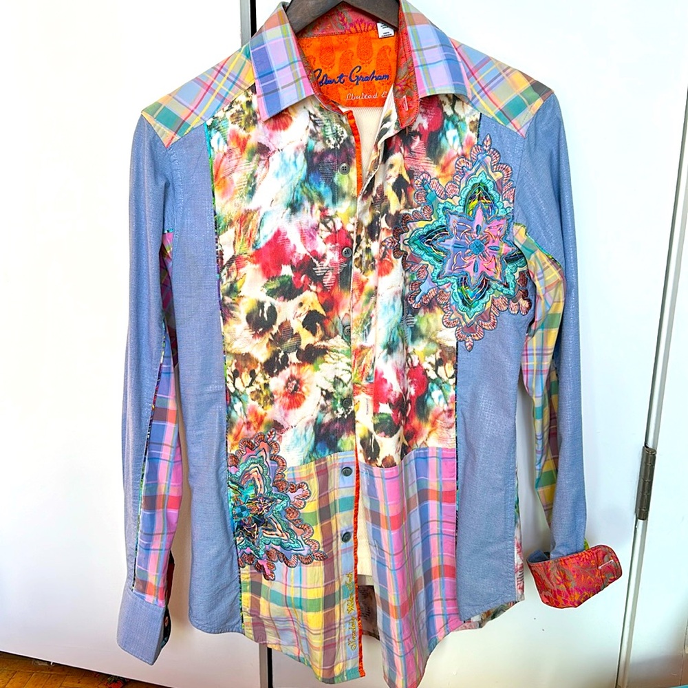 Robert Graham limited edition men’s XS worn twice great condition